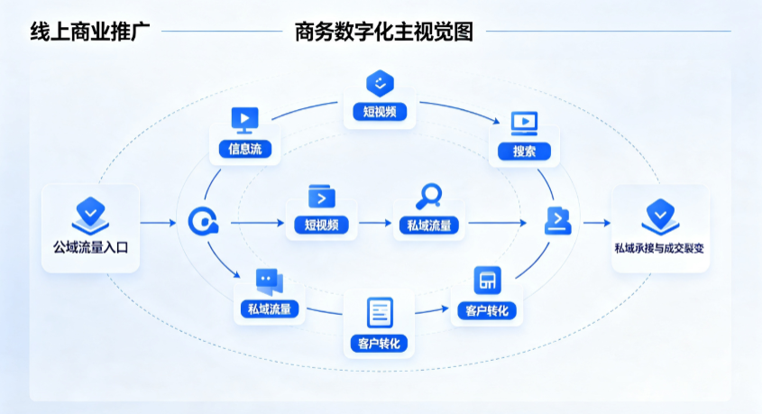 桐城市线上商业推广怎么做？全域流量闭环搭建与低成本转化实战指南